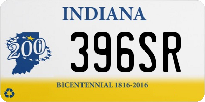 IN license plate 396SR