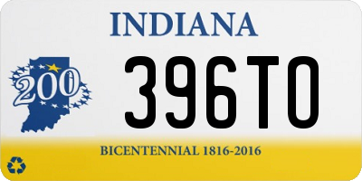 IN license plate 396TO