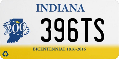 IN license plate 396TS