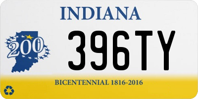 IN license plate 396TY