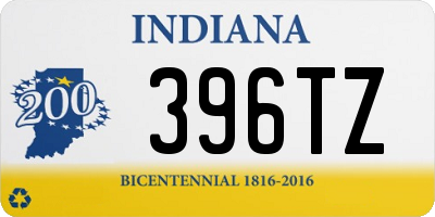 IN license plate 396TZ