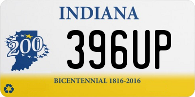 IN license plate 396UP