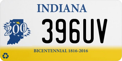 IN license plate 396UV