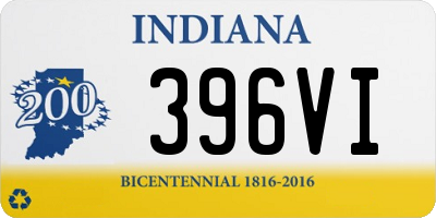 IN license plate 396VI