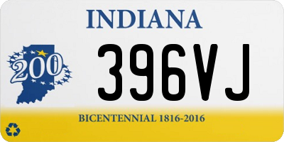 IN license plate 396VJ