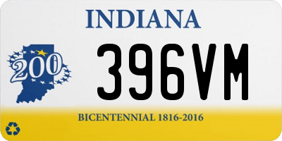 IN license plate 396VM