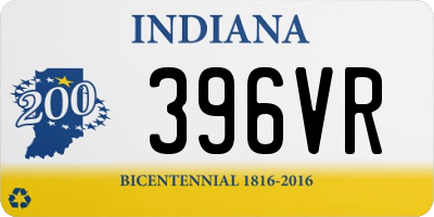 IN license plate 396VR