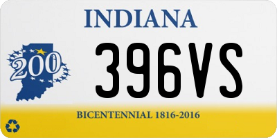 IN license plate 396VS