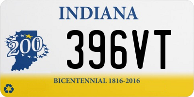 IN license plate 396VT