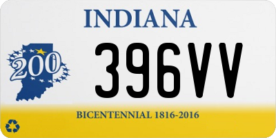 IN license plate 396VV