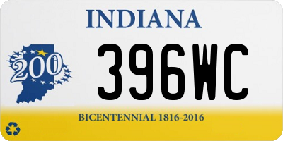 IN license plate 396WC