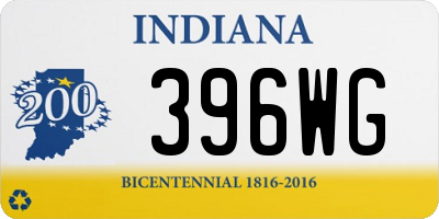 IN license plate 396WG