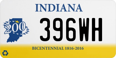 IN license plate 396WH