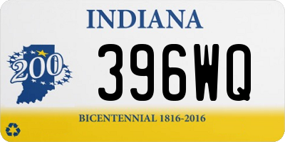 IN license plate 396WQ