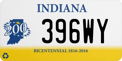 IN license plate 396WY