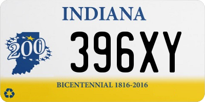 IN license plate 396XY