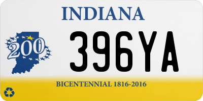 IN license plate 396YA