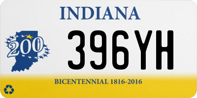 IN license plate 396YH