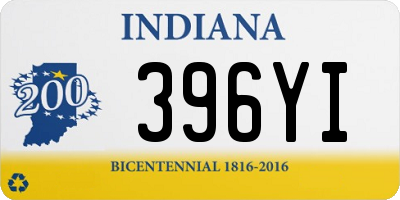 IN license plate 396YI