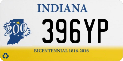 IN license plate 396YP