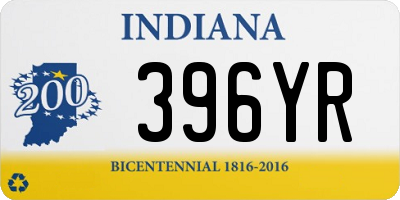 IN license plate 396YR