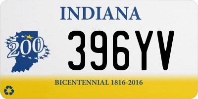 IN license plate 396YV