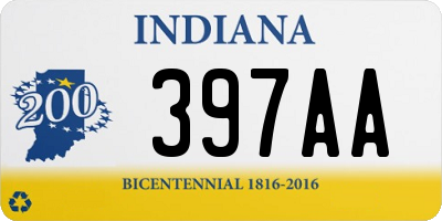 IN license plate 397AA