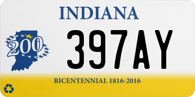 IN license plate 397AY