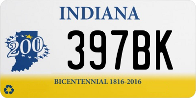 IN license plate 397BK