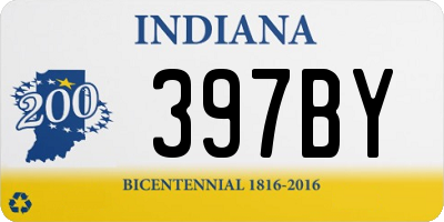 IN license plate 397BY