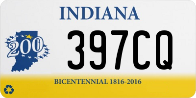 IN license plate 397CQ