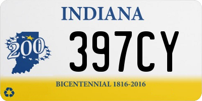 IN license plate 397CY