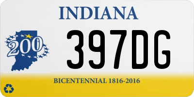 IN license plate 397DG