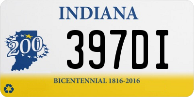 IN license plate 397DI