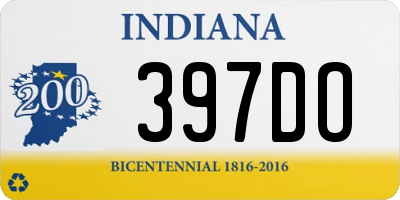 IN license plate 397DO