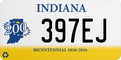 IN license plate 397EJ