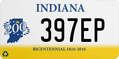 IN license plate 397EP