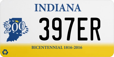 IN license plate 397ER