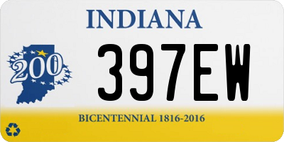 IN license plate 397EW