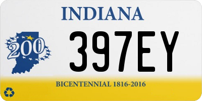 IN license plate 397EY