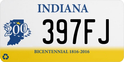 IN license plate 397FJ