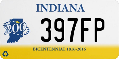 IN license plate 397FP