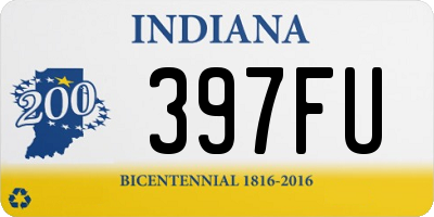 IN license plate 397FU