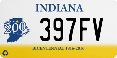 IN license plate 397FV