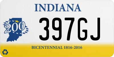 IN license plate 397GJ