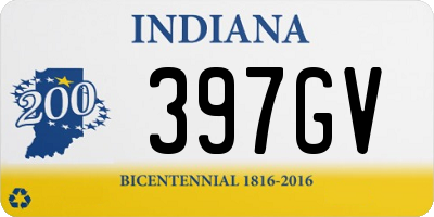 IN license plate 397GV