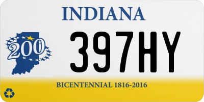 IN license plate 397HY