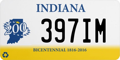 IN license plate 397IM