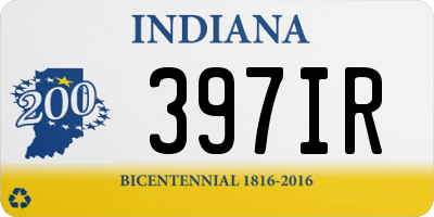 IN license plate 397IR