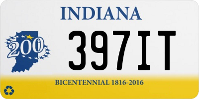 IN license plate 397IT